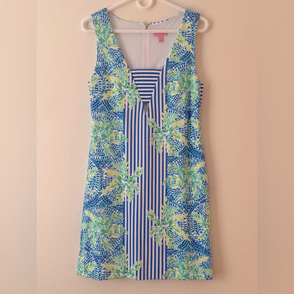 Lilly Pulitzer Chiara striped/floral shift M - Picture 3 of 10